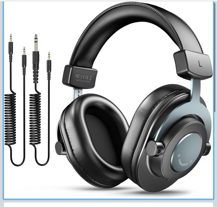 Studio Monitor Headphones FIFINE H8 Black 50mm Driver FAST SHIPPING