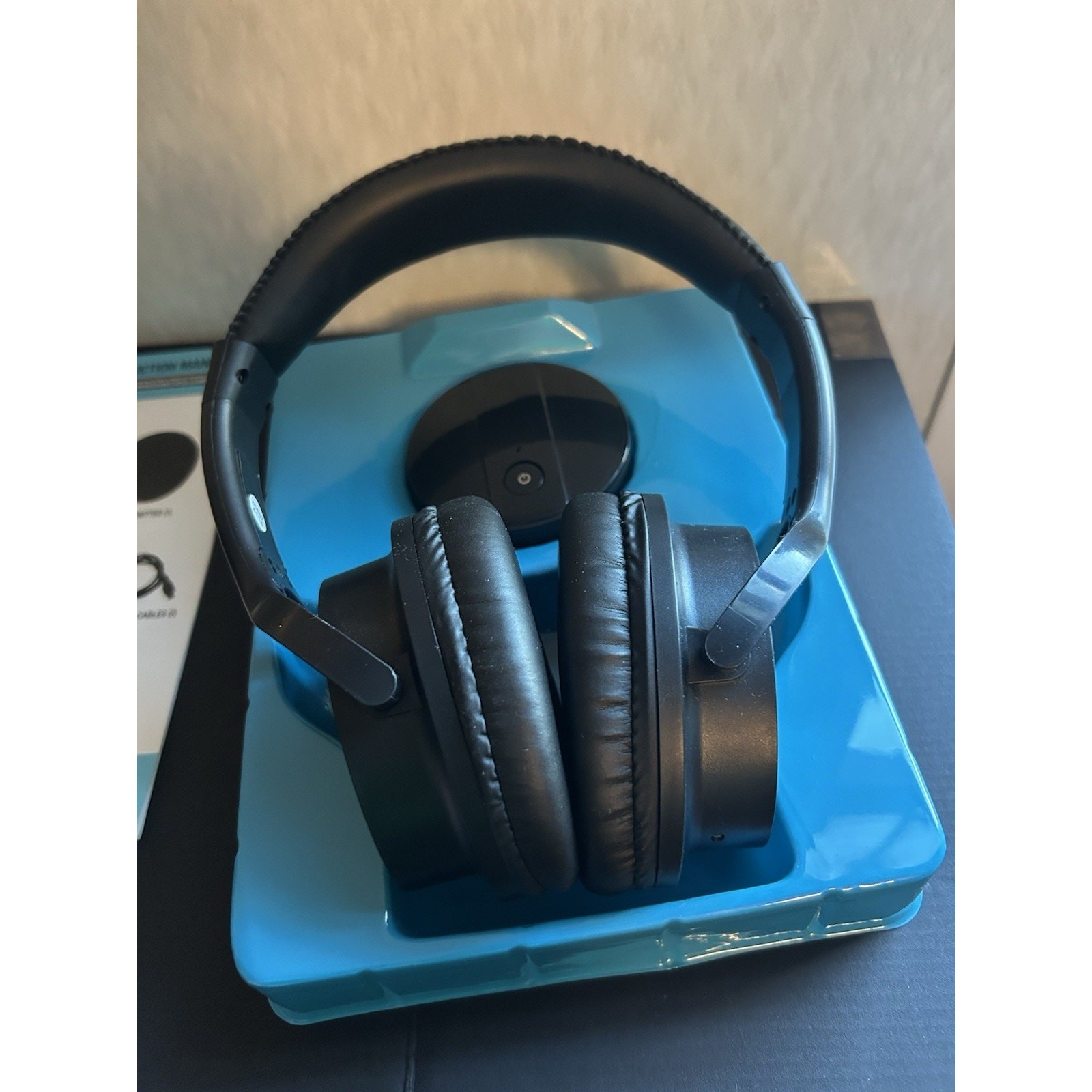 Sharper Image Own Zone Wireless TV Headphones Black, Transmits Up to 100 Ft.