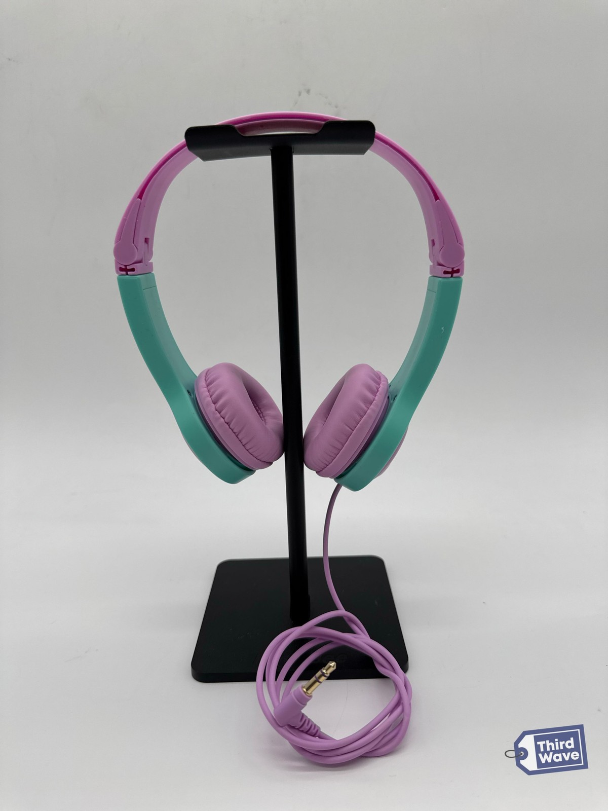 JLab JBuddies Folding Gen 2 Kids Wired Headphones Pink Teal