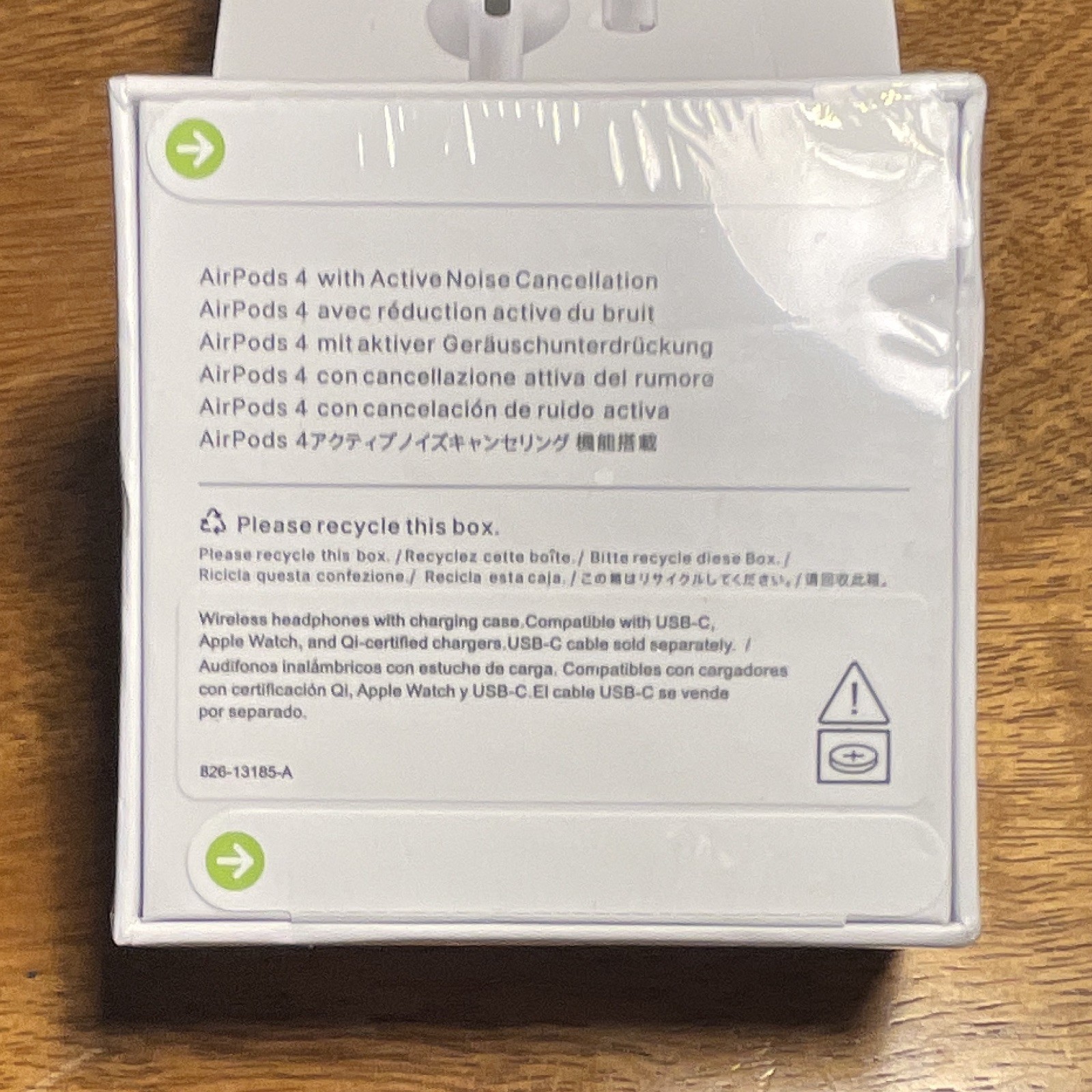 Apple AirPods 4 ANC White Bluetooth Wireless In-Ear Earbuds MXP93CH/A