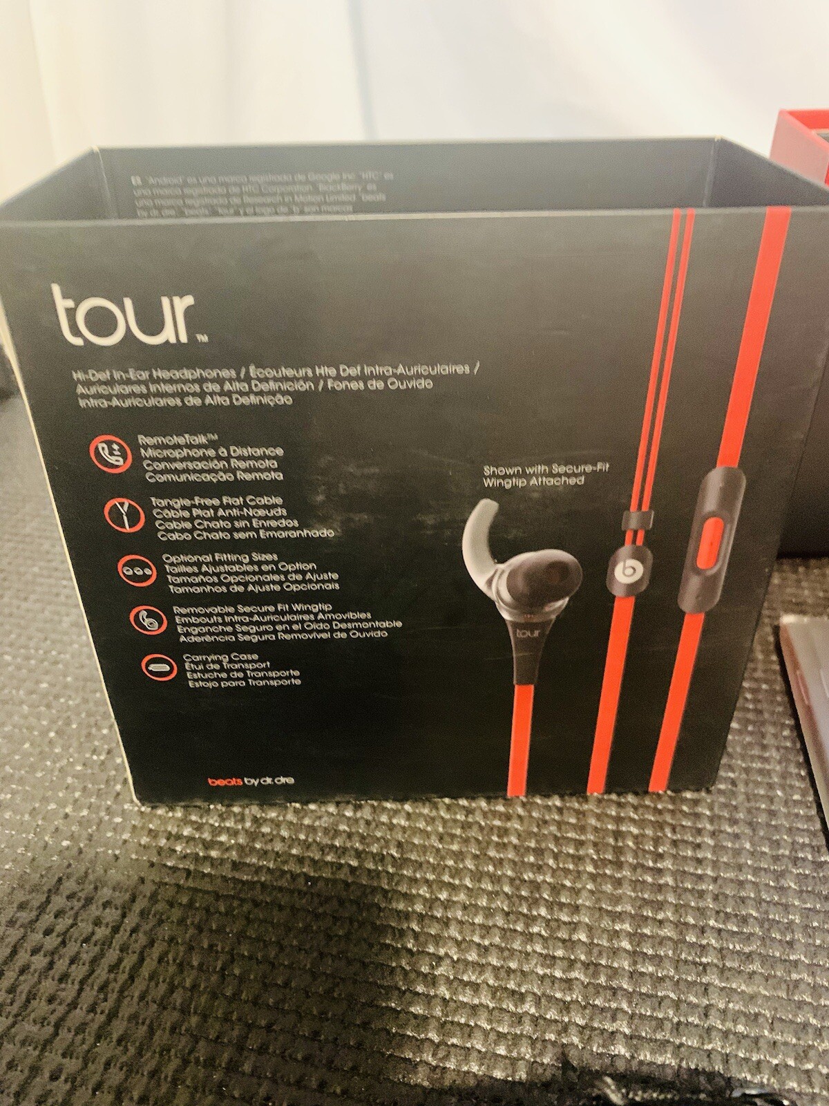 Beats by Dr. Dre Tour2 In-Ear (Box & Accessories Only) Model No. 810–00009