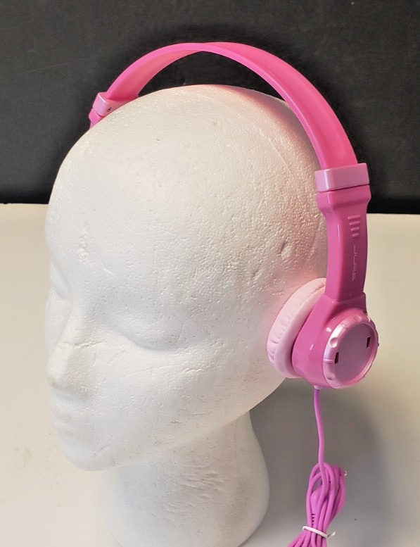 JLab JBuddies Folding Kids Headphones Volume limiting design all ages-PINK
