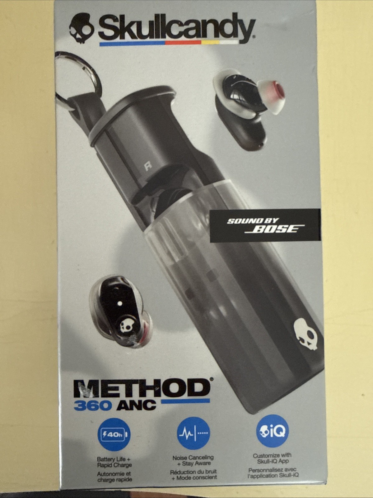 Skullcandy Method 360 ANC Wireless Earbuds True Black Water & Sweat Resistant
