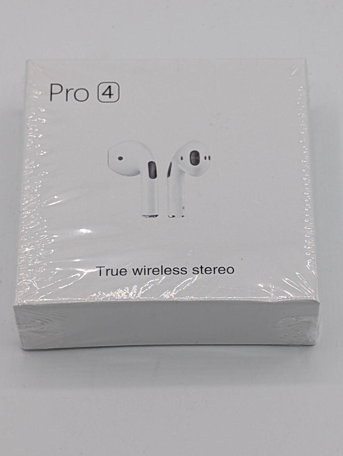 BNIB White Pro 4 TWS True Wireless Stereo 2.4 GHZ earbuds W/Charging Case 120hrs