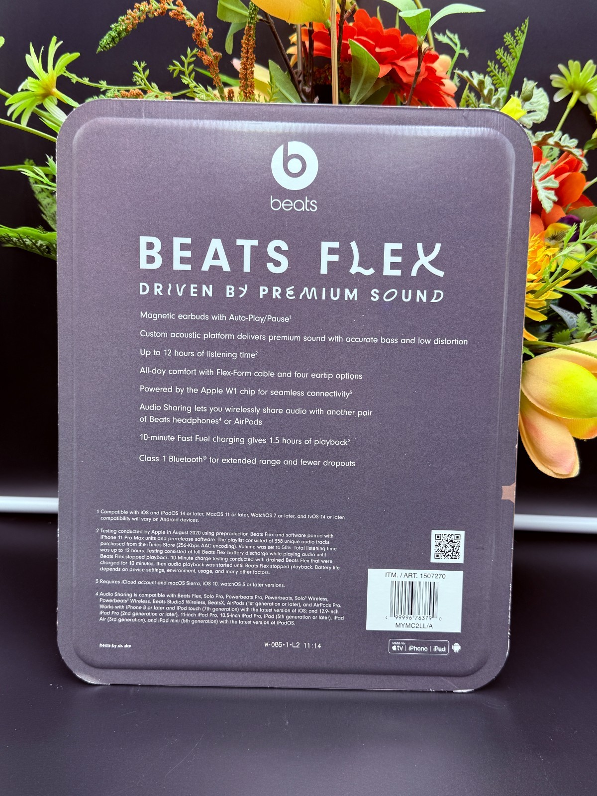 Beats Flex Wireless Earphones – Black MYMC2LL/A NIB MFG SEALED