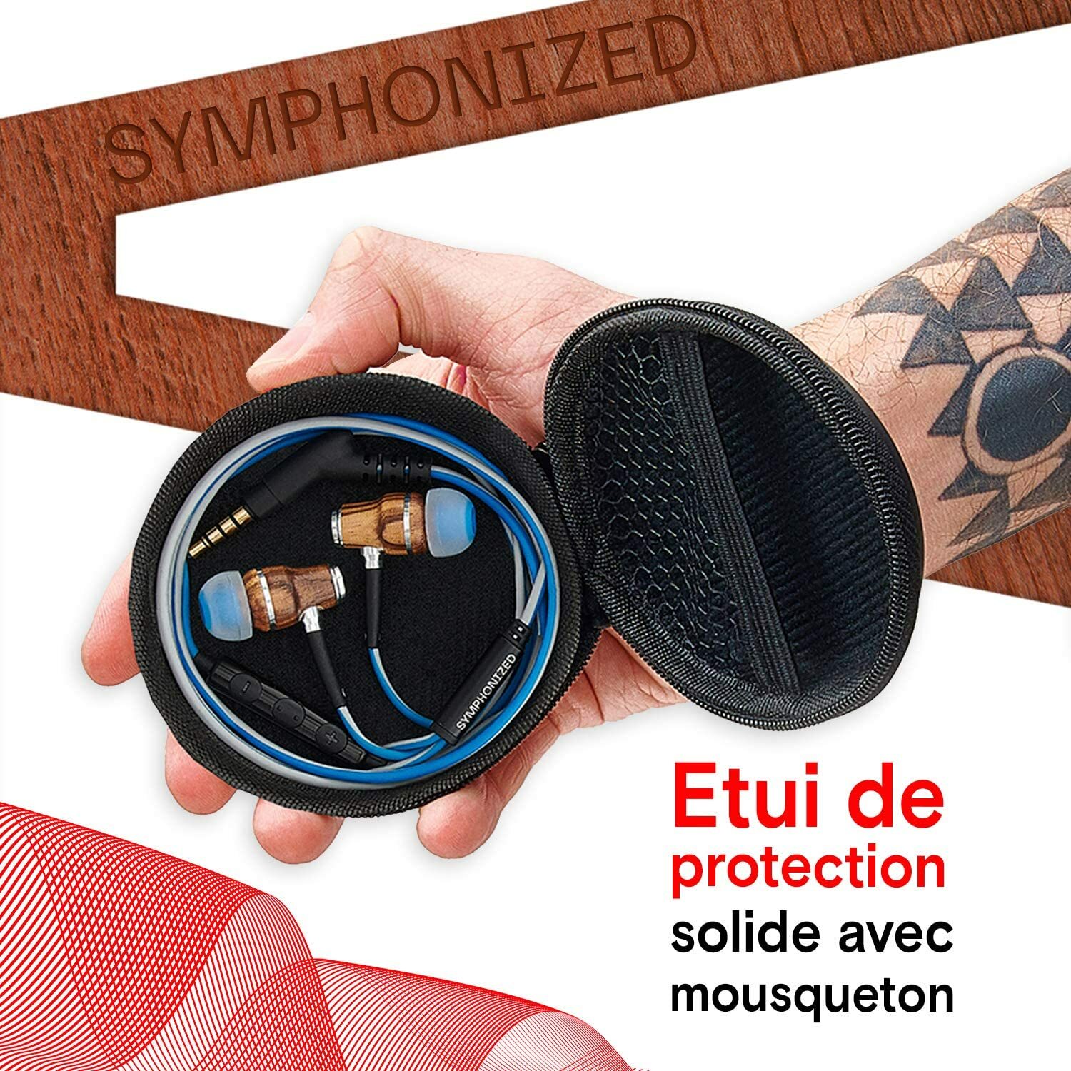 Symphonized NRG 3.0 In-Ear Wood Headphones Earbuds