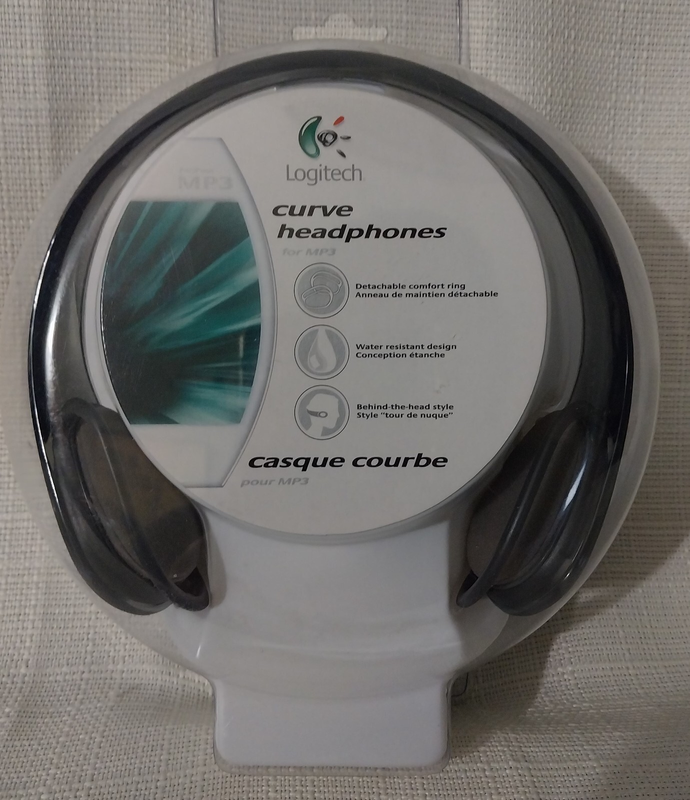 Logitech Curve Headphones for MP3 Players – Graphite (980434-0403) **NEW 2005 **
