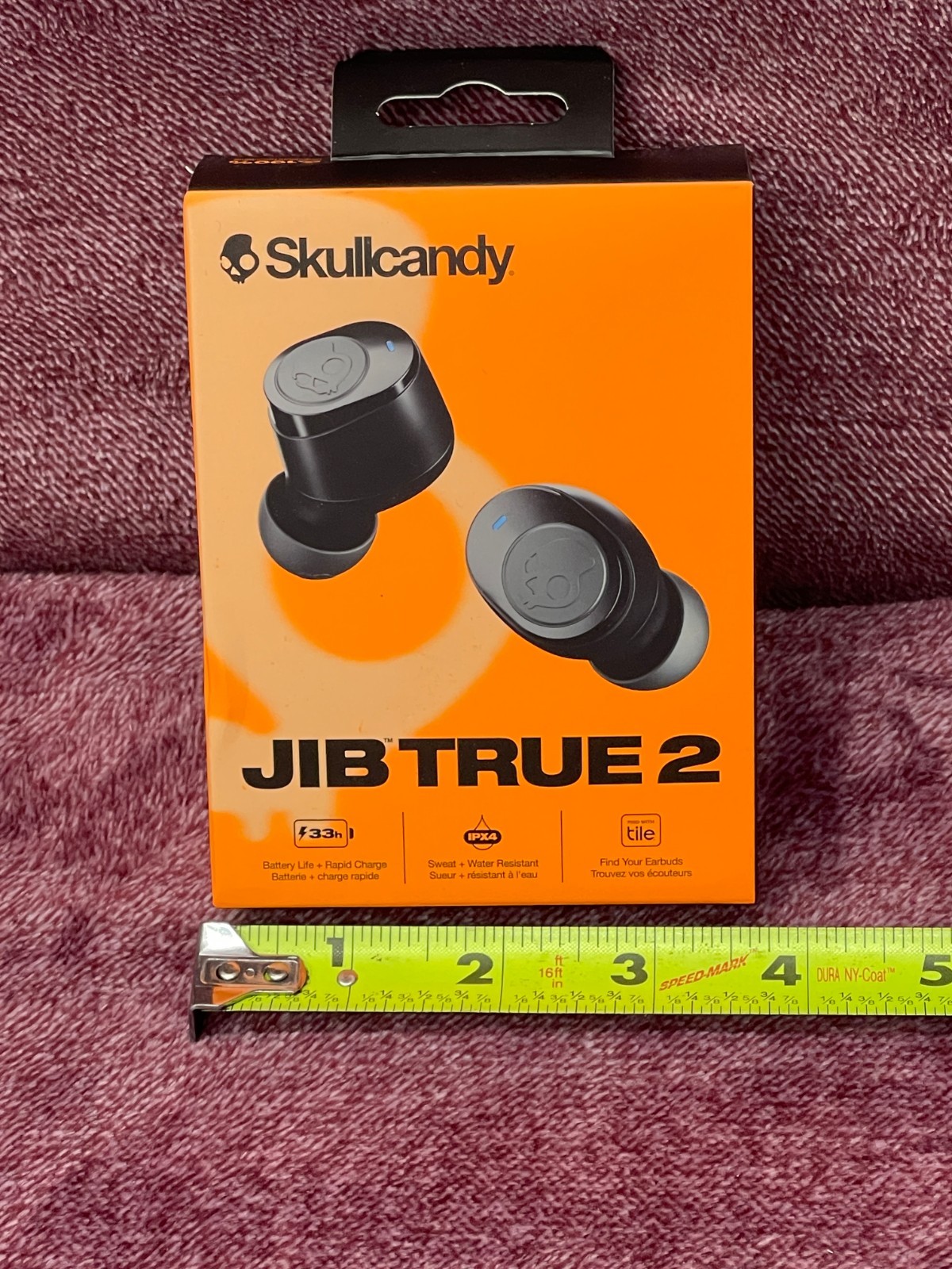 Skullcandy JIB True 2 Earbuds Wireless Bluetooth NIB IPX4 33 hour battery
