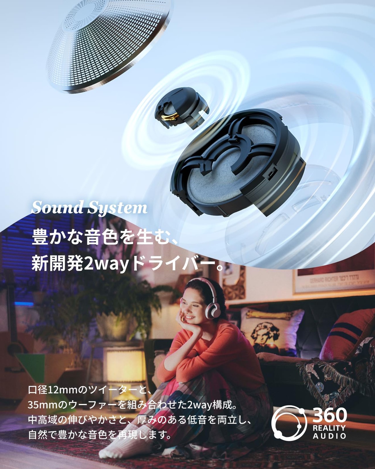 nwm ONE MBH001KA Open-Ear Wireless Headphones Bluetooth 5.3 Dark Gray Japan