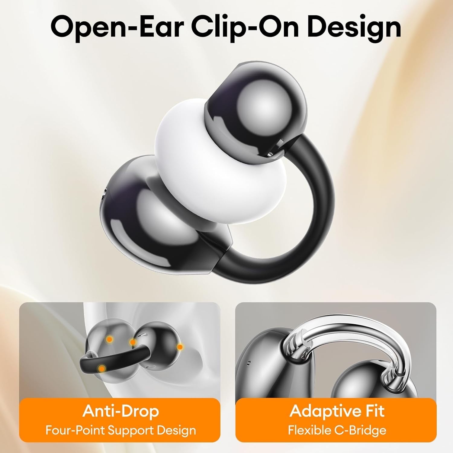 Lightweight M100 Bluetooth 5.4 Earbuds with Touchscreen for Workouts & Travel