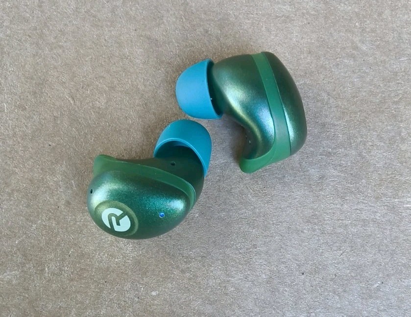 Raycon RBE745 THE FITNESS TRUE WIRELESS EARBUDS ONLY, Metallic Green.