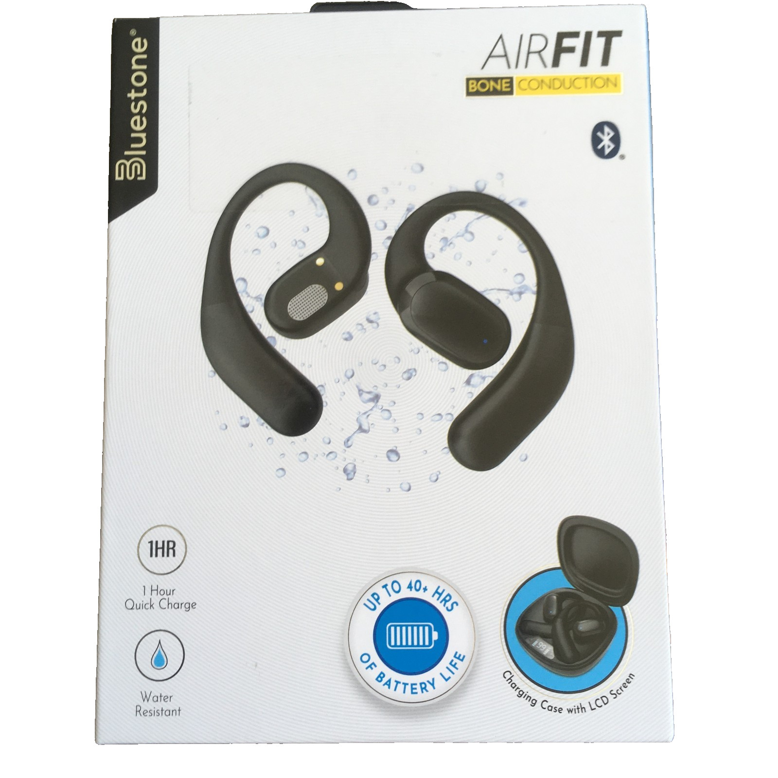 Bluestone AirFit Bone Conduction Bluetooth Earbuds Black New in Box SEALED