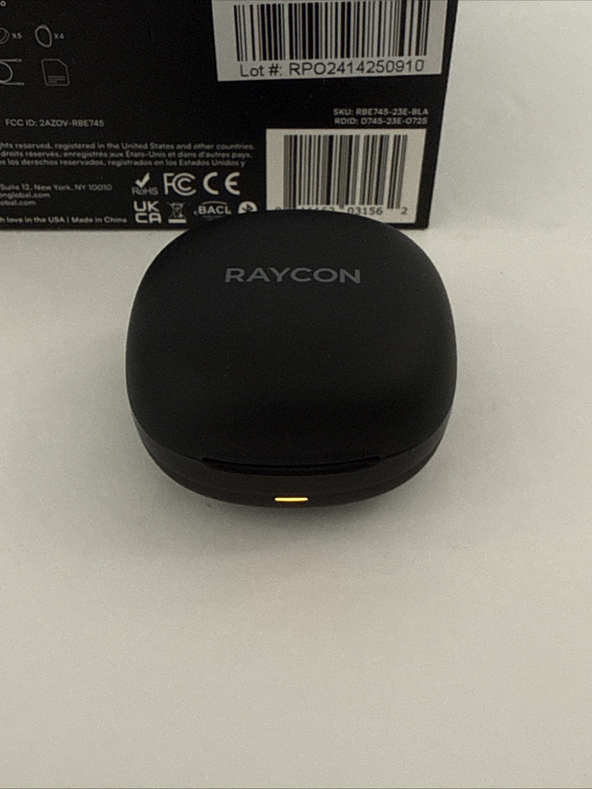 Raycon RBE745-23E-BLA The Fitness Earbuds Active Noise Cancellation “Black” NEW