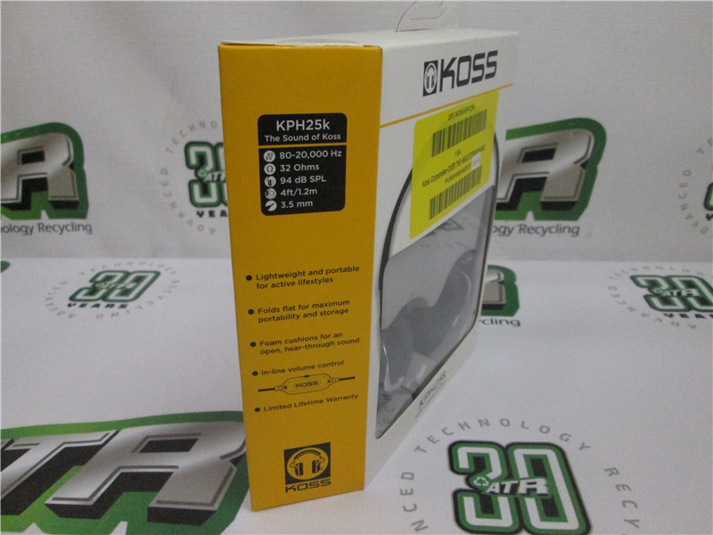 KOSS KPH25k On-Ear Headphones 80-20,000 Hz 94 dB SPL New Sealed Boxes Lot of 3