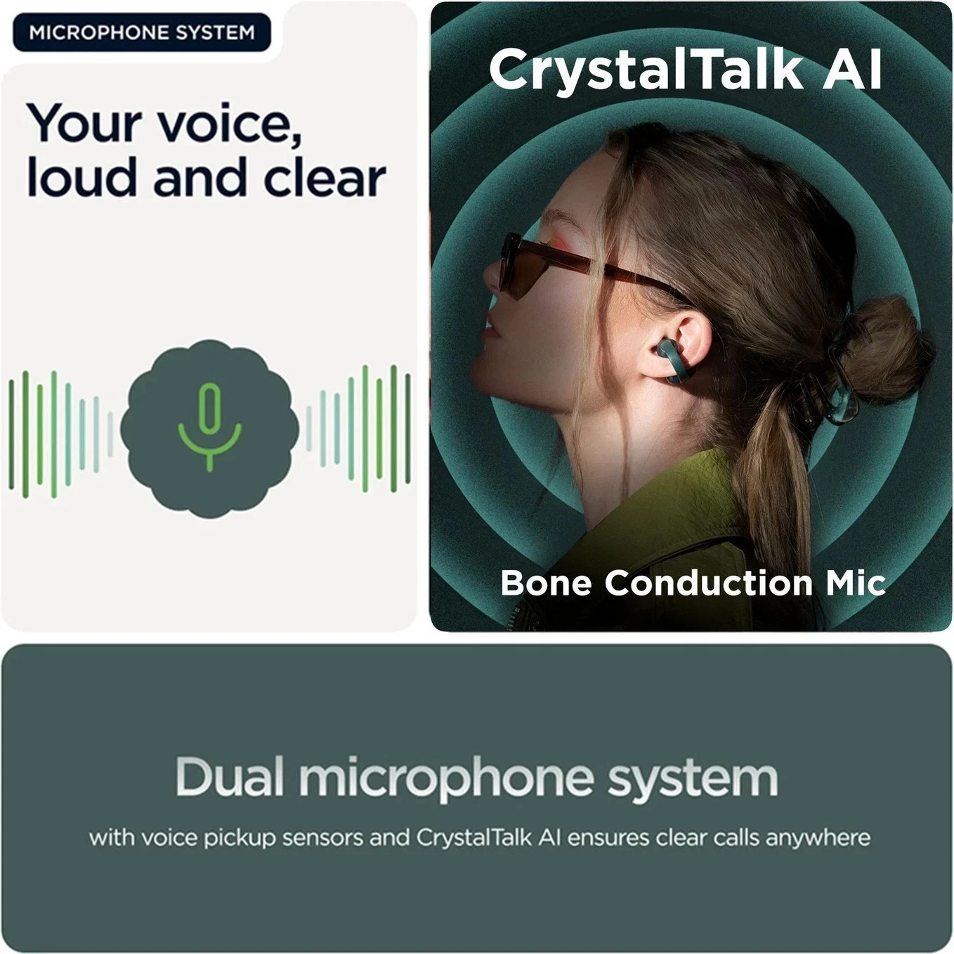 Motorola Moto Buds Loop Sound by Bose Wireless Earphone Green US STOCK Fast ship