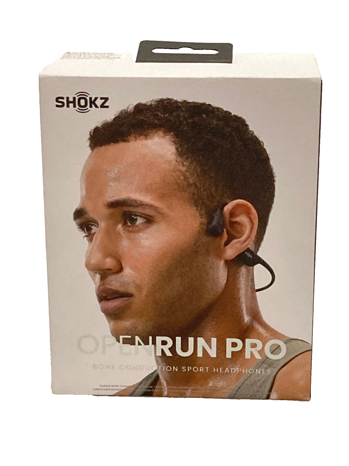 Shokz OpenRun Pro, Bone Conduction Sport Headphones, Open-Ear Behind Neck Black