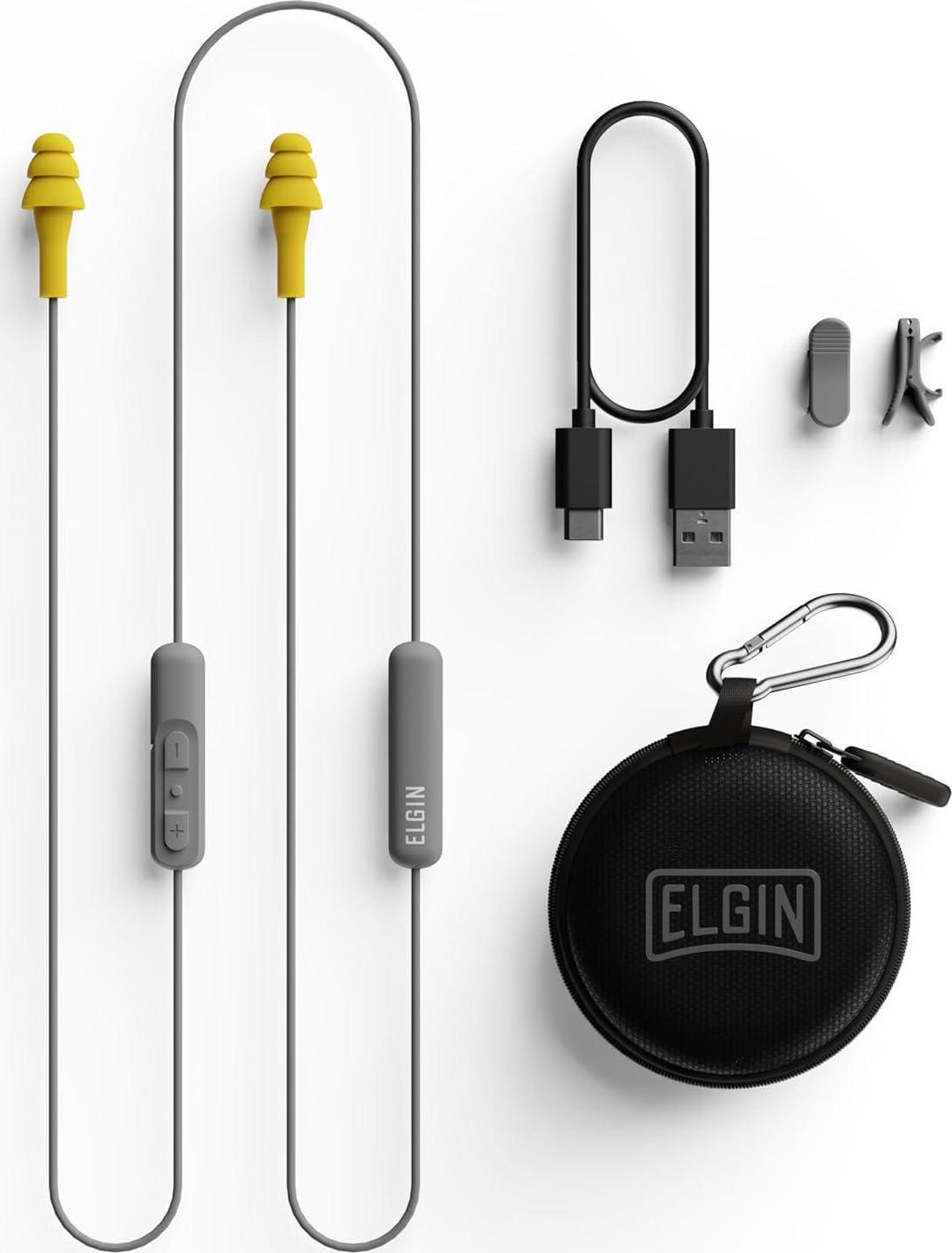 Elgin Ruckus Wireless Bluetooth Earplug Headphones 25 dB Noise Reduction Ear …