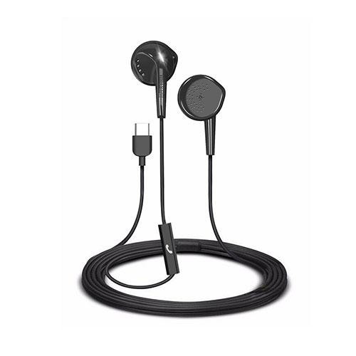 Maxell EB-96 USB-C Earbuds In-Ear Headphone w/Mic Digital to Analog Black