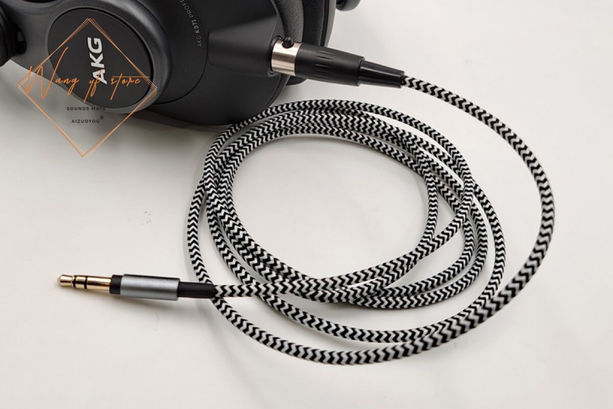 Nylon Audio Cable For AKG K550 K553 K240 K271 K141 K171 K702 K712 Q701 Headphone