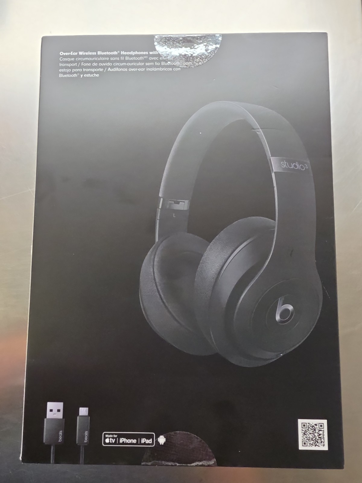 Beats by Dr. Dre Studio3 Over the Ear Wireless Headphones – Black