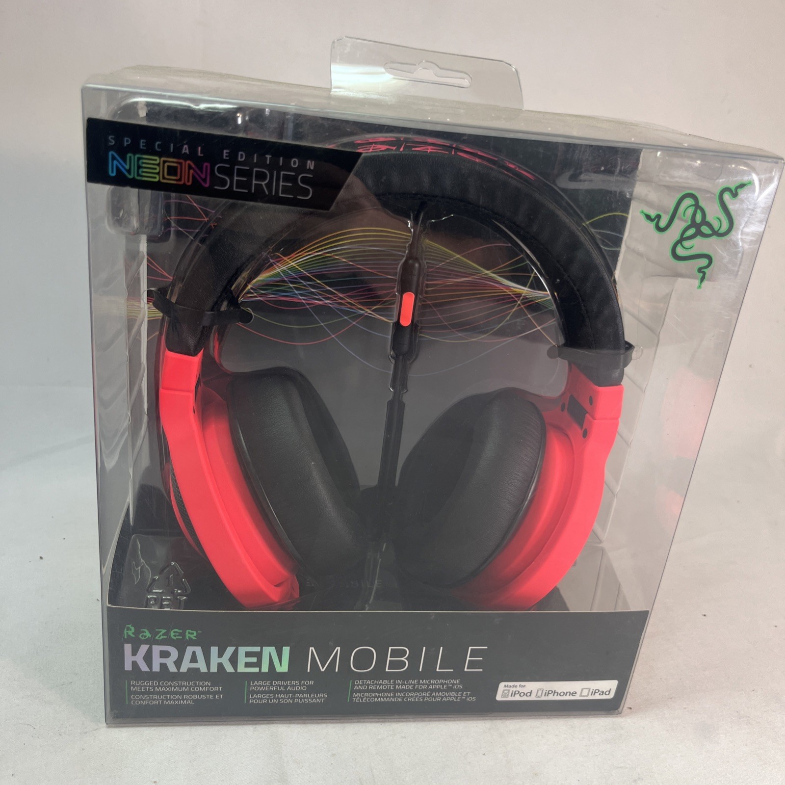 Razer Kraken Mobile Headphones Neon Red RZ04-01400300-R3U1