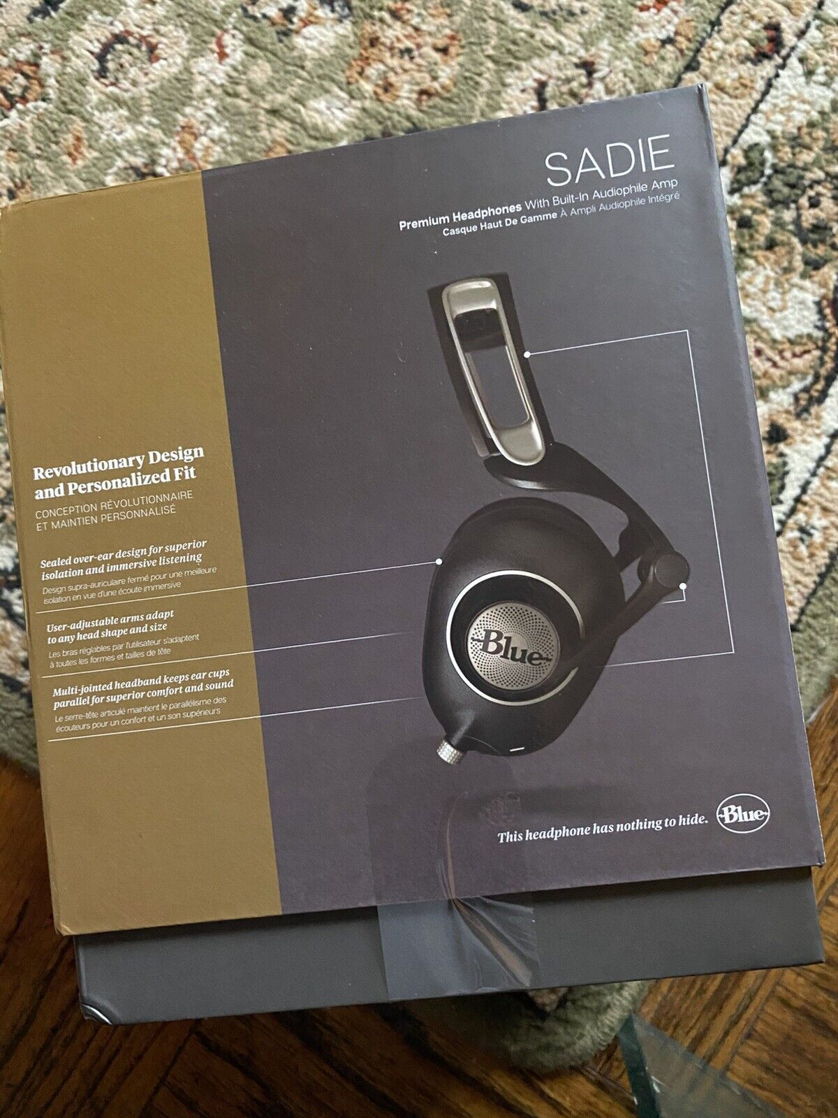 Blue SADIE Over-Ear Closed-Back Headphones – Hi-Fi/Studio, Built-in Amp