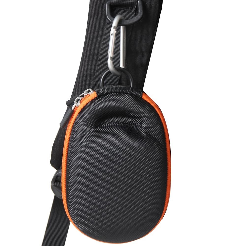 Adada Travel Case for JBL Clip 4/JBL 5 – Portable Mini Black+Orange
