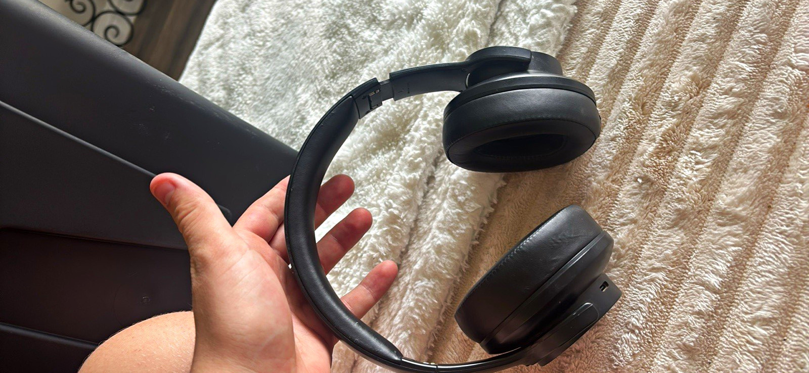 Picun B8 On-Ear Headband Headphones Black Bluetooth USB-C (Used)