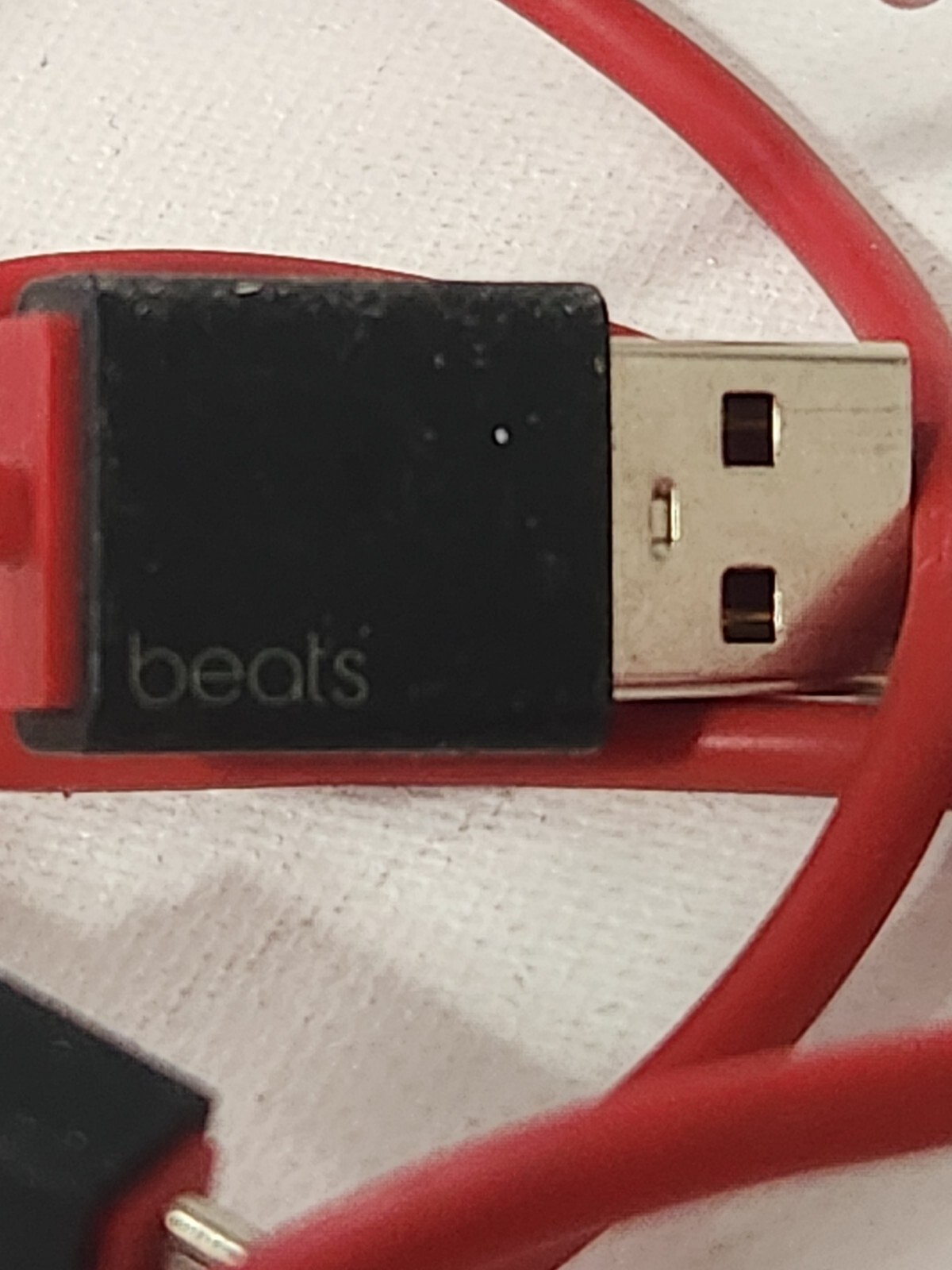 Dr Dre Beats Charging Cord Red And Black