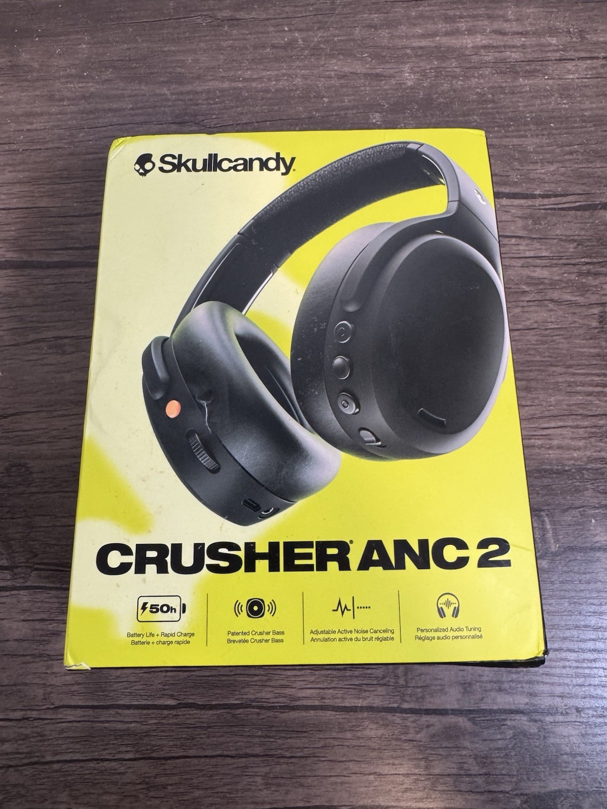 Skullcandy Crusher ANC 2 Wireless Bluetooth Headphones Black NEW SEALED