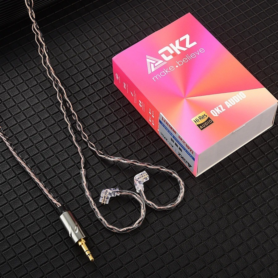 QKZ T1 Upgrade Cable 0.75mm QDC 3.5mm for KZ ZSN Pro EDX TRN Earphones