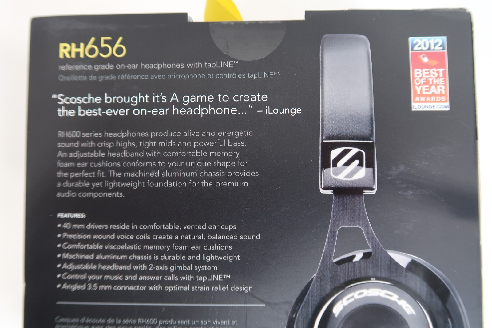 Scosche RH656 Over The Head Headphones With Tapline Black Brand New Sealed