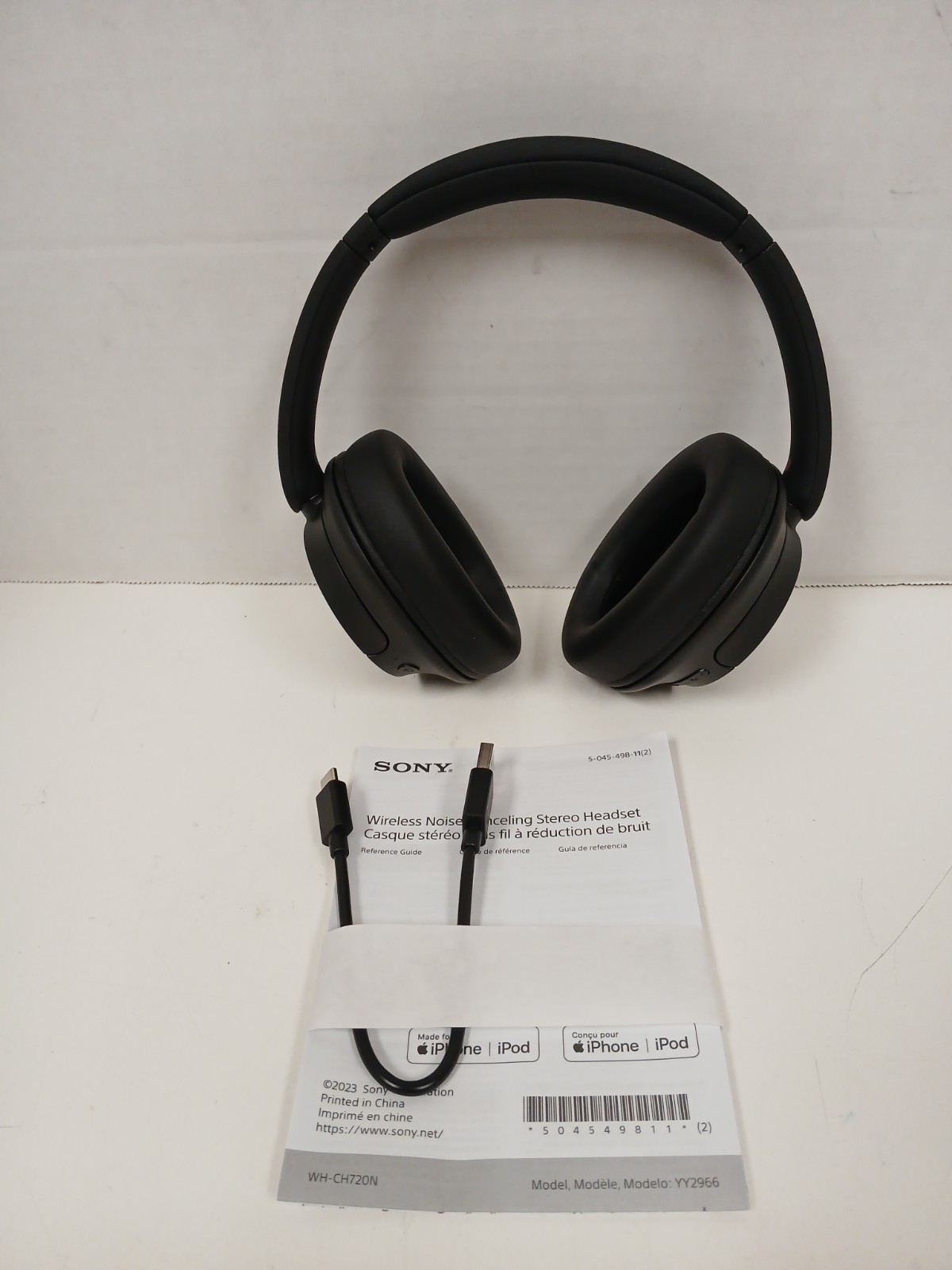 Sony WH-CH720N Wireless Noise Cancelling Headphones, Black