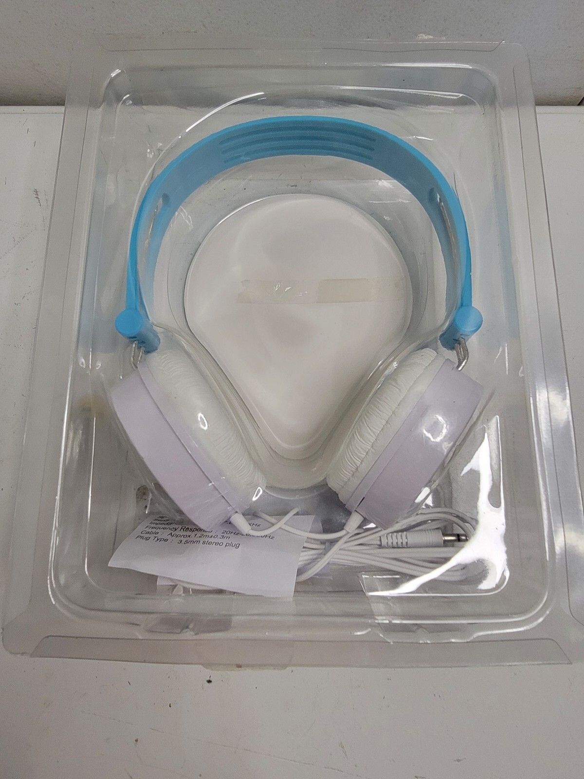 Batman Head Phones Blue White Unused Audio Jack Portable Music