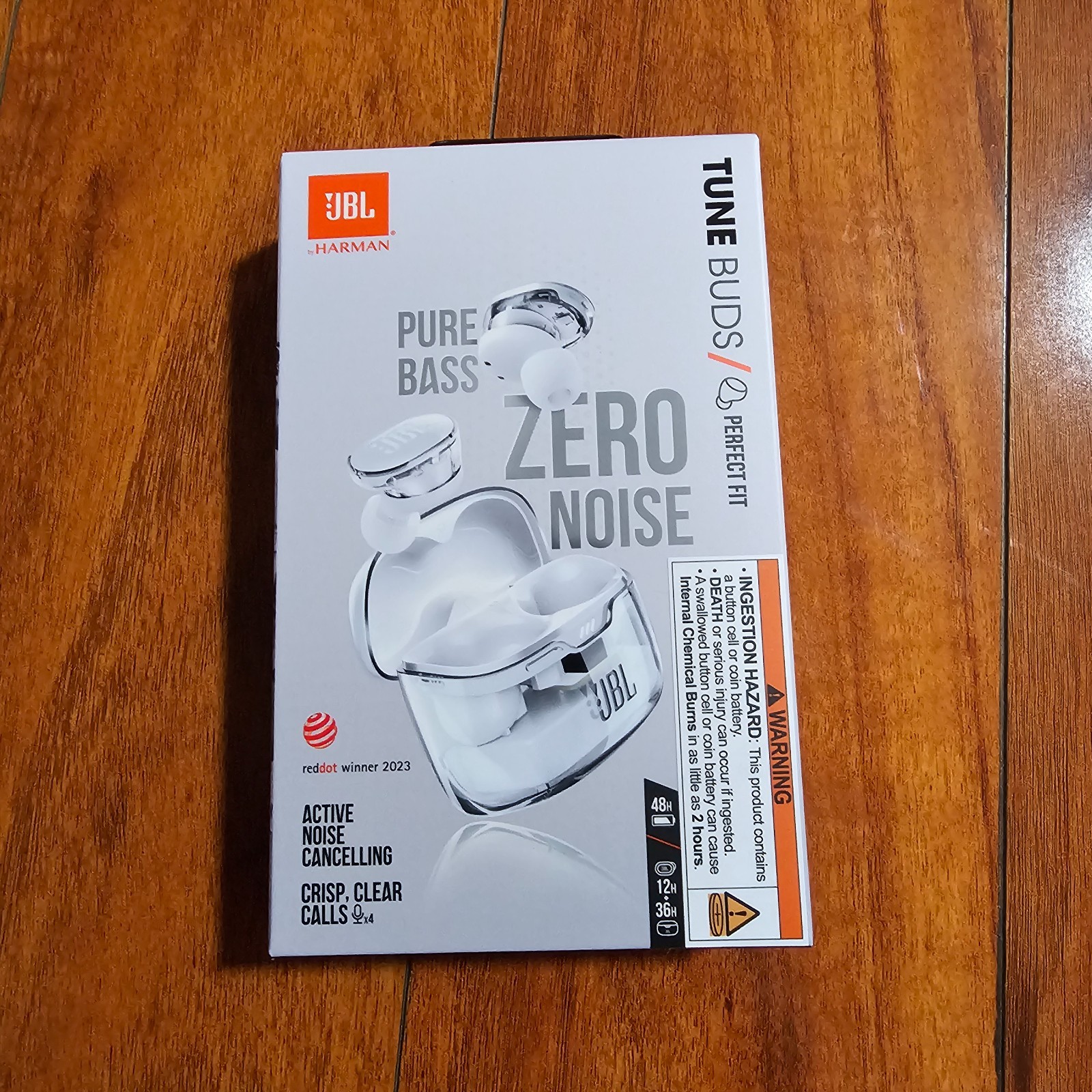 JBL Tune Buds Ghost Edition, True wireless earbuds – White JBLTBUDSGWHTAM