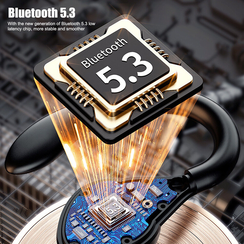 Wireless Bluetooth 5.3 Headset TWS Earphones Earbuds Stereo Ear Hook Headphones