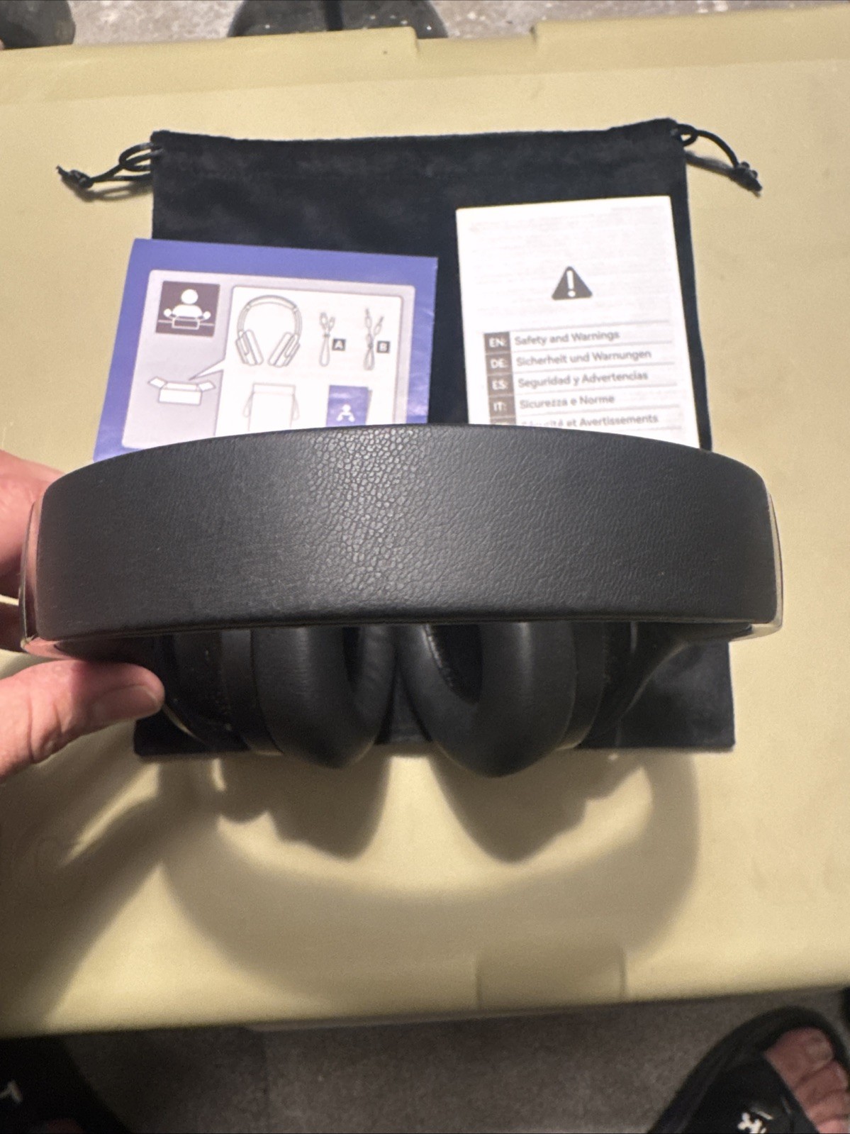 1Mii Y8+ Noise Cancelling Headphones Bluetooth Wireless LDAC Hi-Res Audio W/ Bag