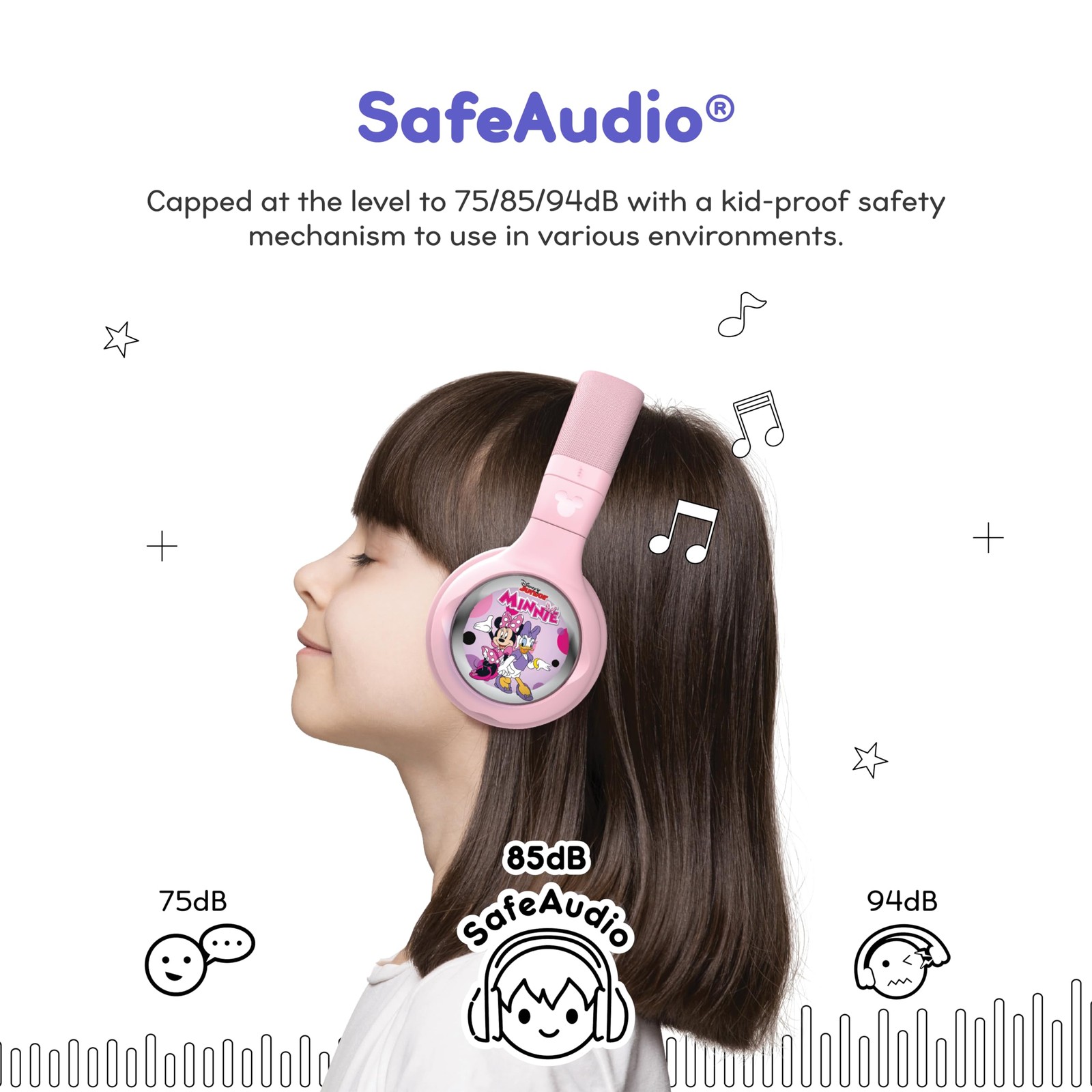 STORYPHONES Disney Edition StoryPhones BuddyPhones Cosmos Fun On Ear Pink