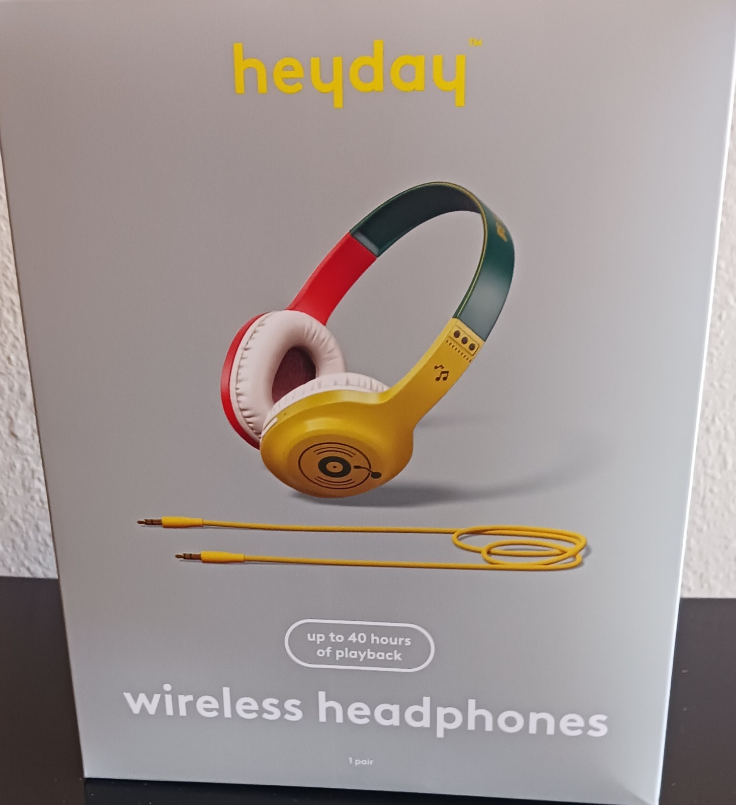 heyday Wireless Headphones Bluetooth 5.4 Multicolor Up to 40 Hours Playback AUX