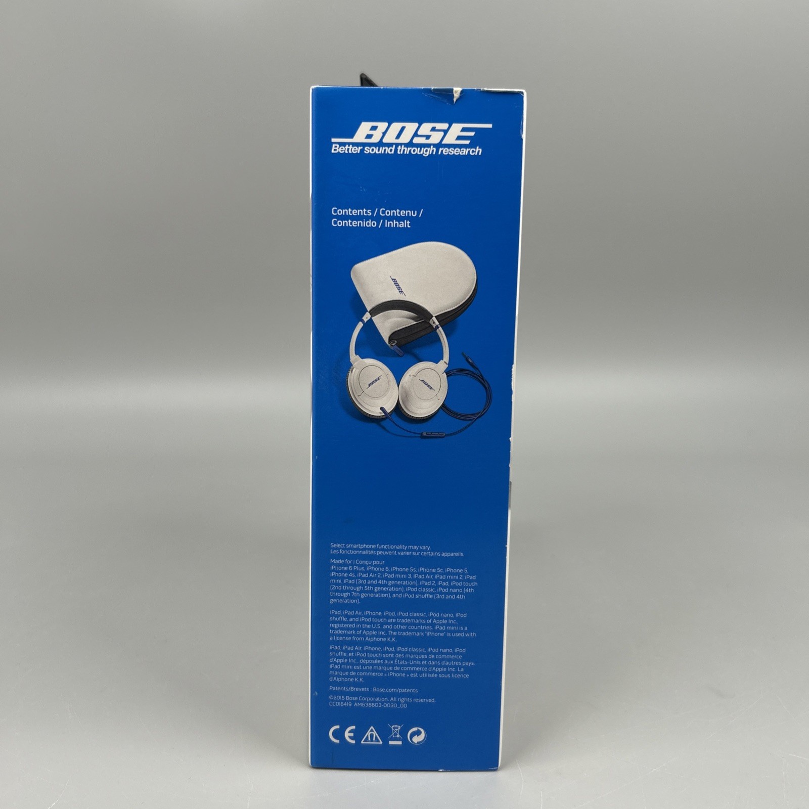 Bose SoundTrue Around-Ear AE Wired Headphones White 626238-0020 – New Open Box