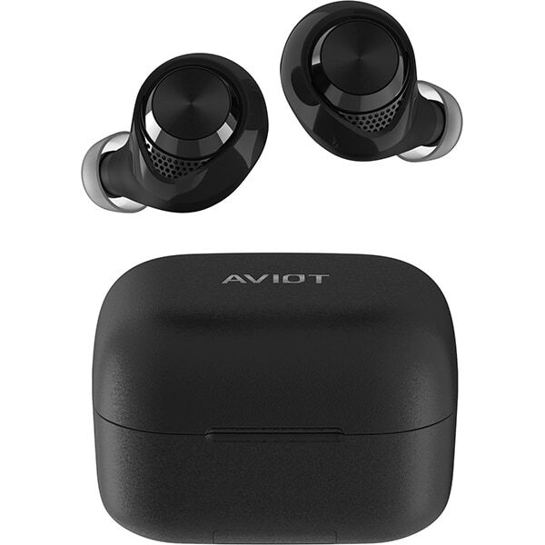 Aviot TE-A1-BK Fully wireless earphones, noise cancelling, black