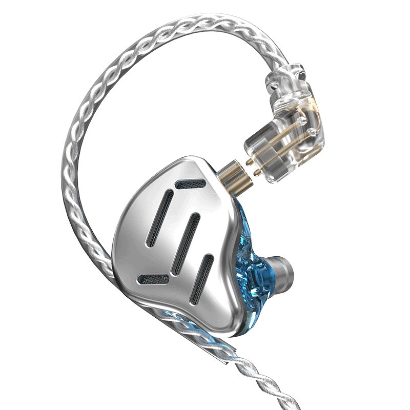 KZ ZAX HiFi In Ear Headphones 3.5mm Wired Earbuds with L-Plug & Hybrid Driver