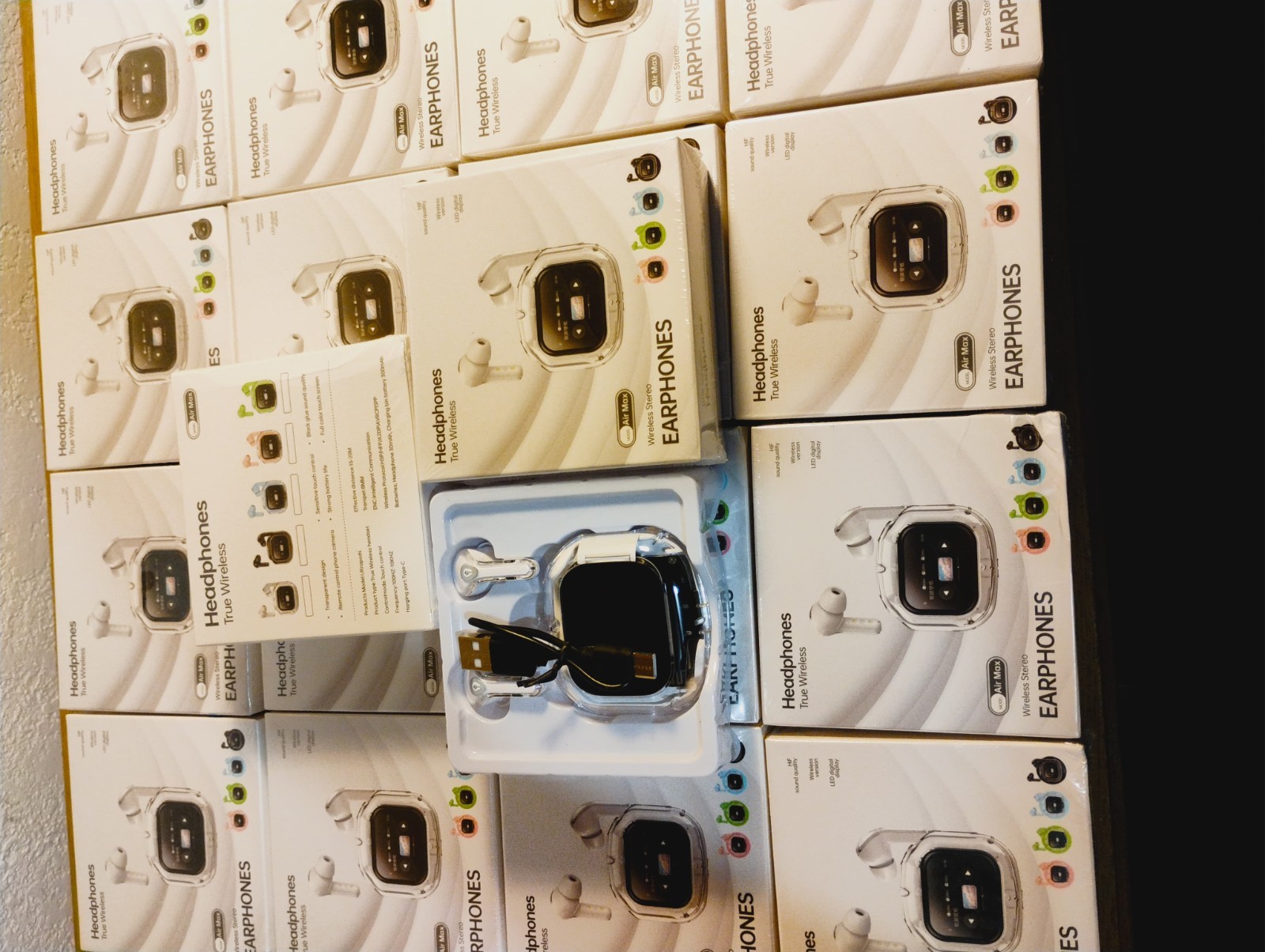 Air Maxes Wireless Earphones Black White Blue Green Bluetooth