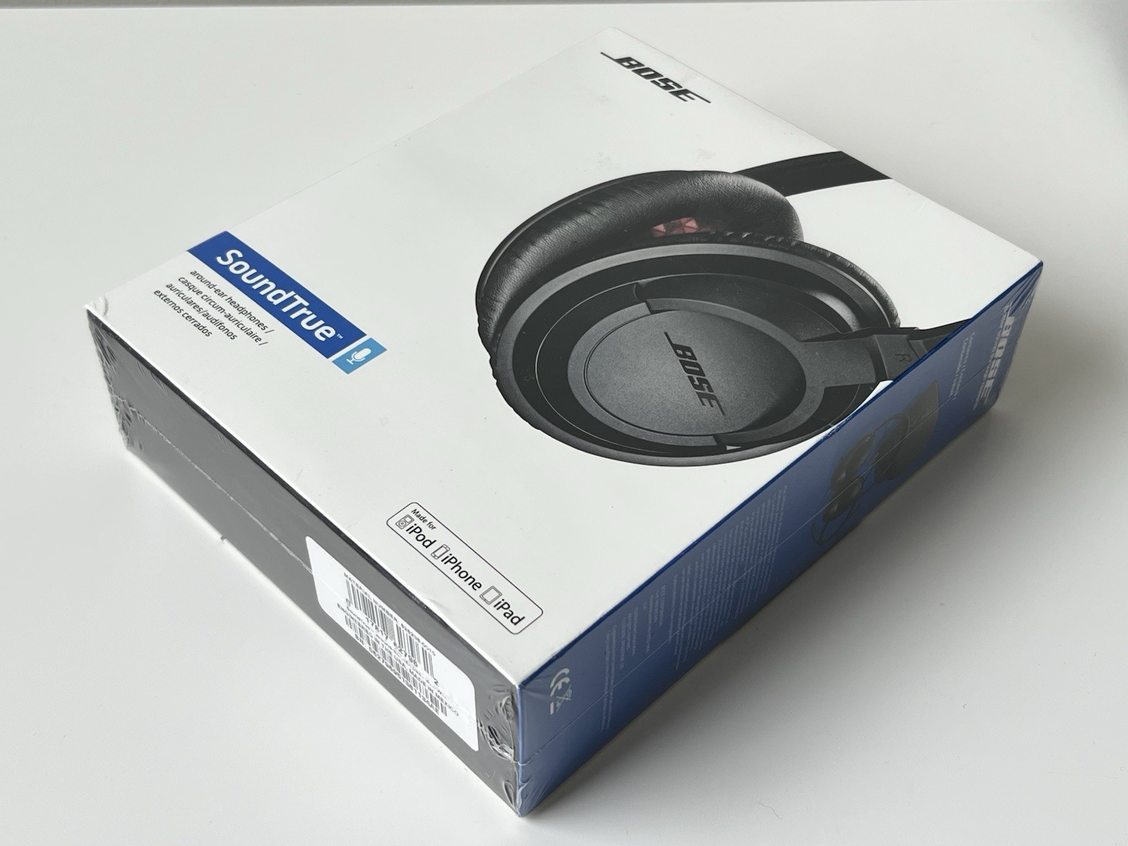 Bose SoundTrue Around-Ear Headphones Headset Apple iPhone Black FACTORY SEALED
