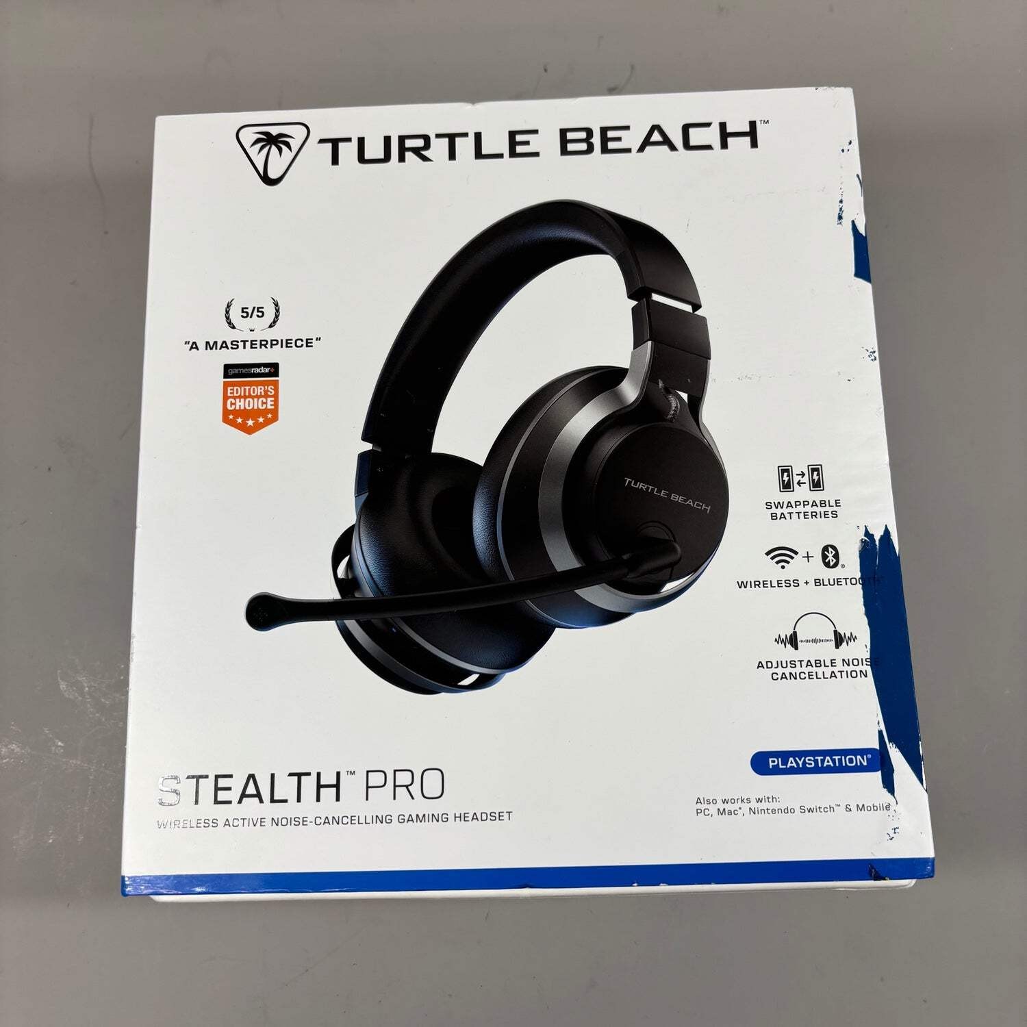 Turtle Beach Stealth Pro Black Wireless Gaming Headset PlayStation 3 PS3/PS4/PC
