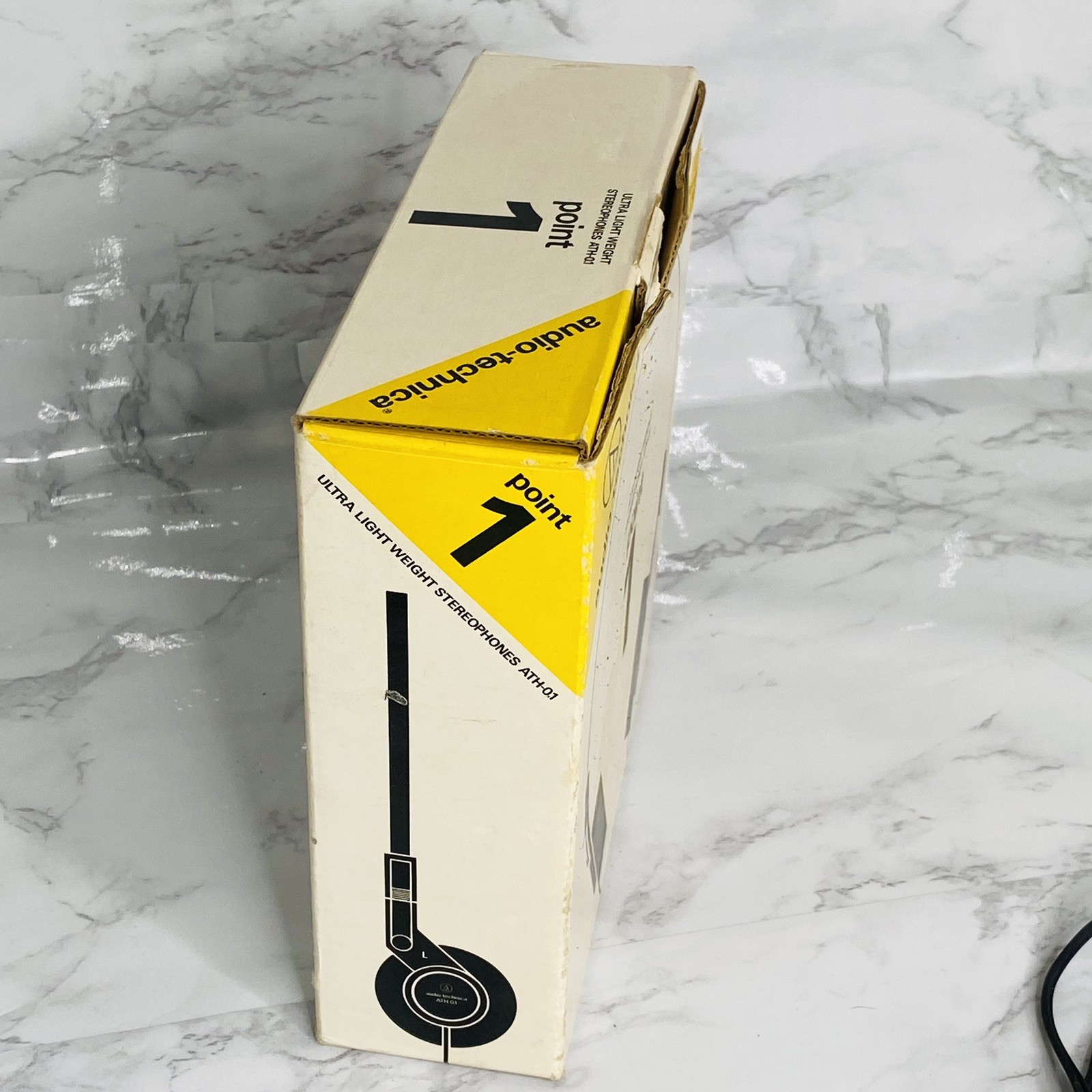 Audio-Technica ATH-0.1 Light Weight Stereophones Point 1 With Box Vtg Japan