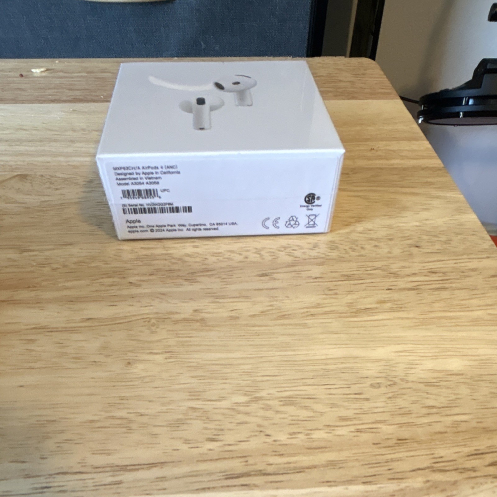 Apple AirPods 4 Active Noise Cancellation In-Ear Earbuds, White, Bluetooth
