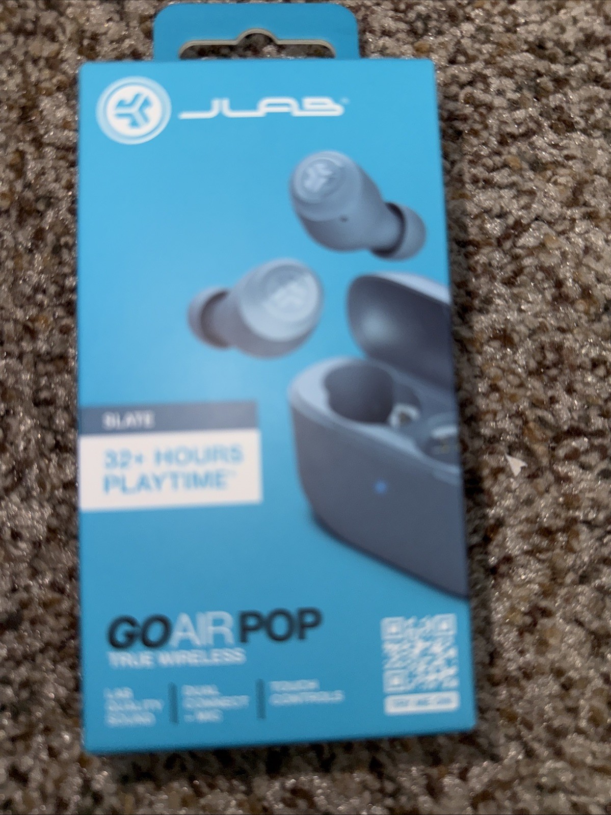 JLab EBGAIRPOPRSLT124 GO Air POP True Wireless In-Ear Headphones – Slate