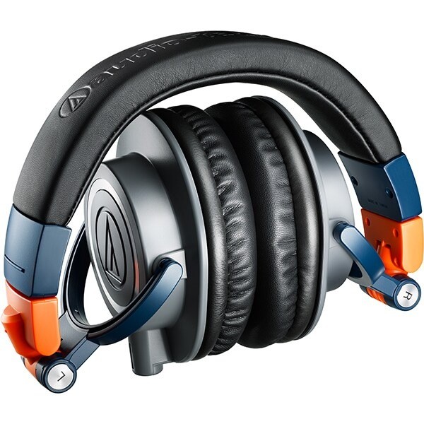 Audio-Technica ATH-M50x LAB Wireless Headphones Limited Color Black Orange Blue