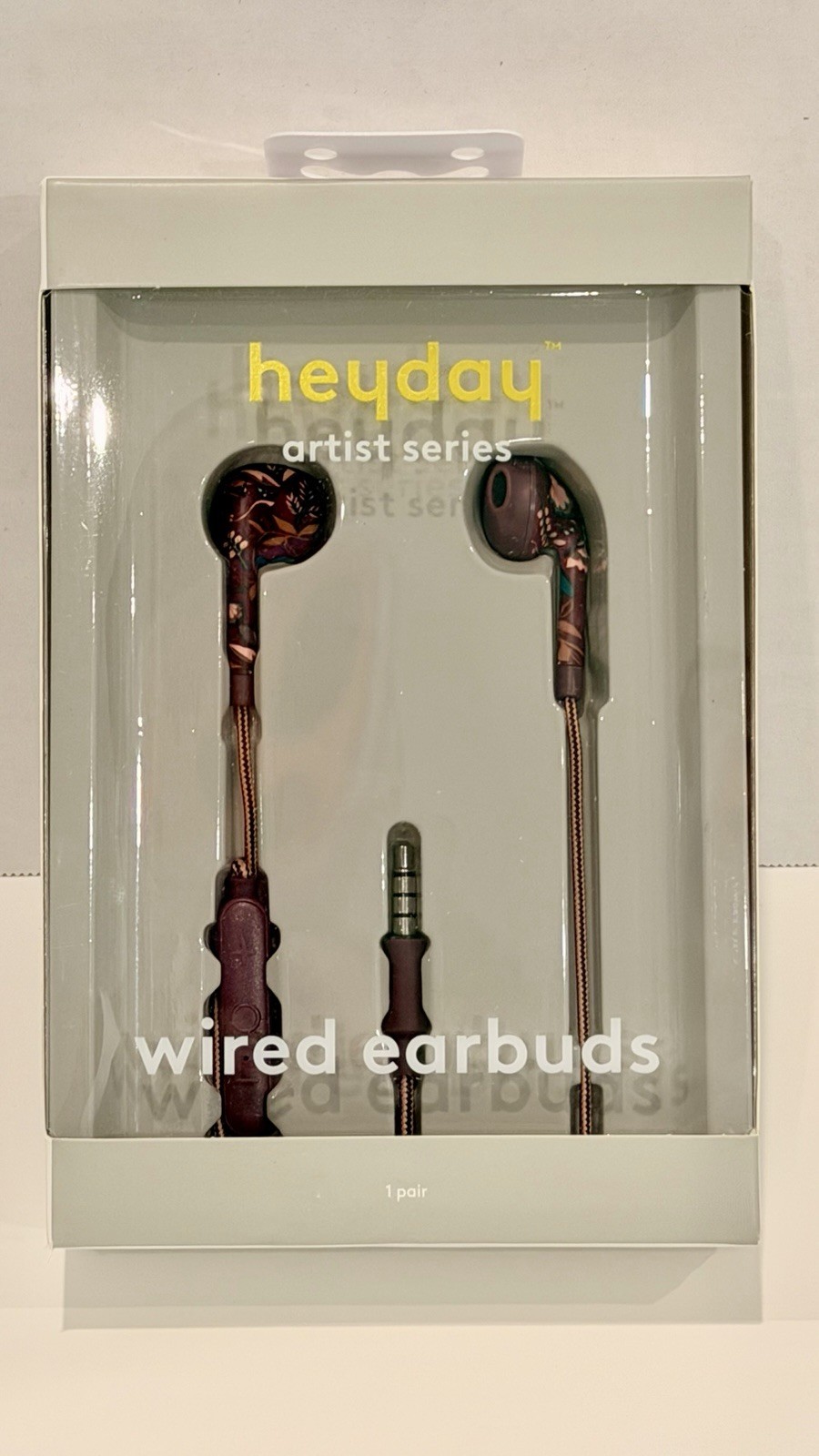 heyday Artist Series Wired In-Ear Earbuds 3.5mm w/ Mic, In-Line Control